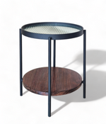 Fluted Glass Side Table
