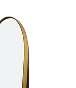 Full Length Arch Gold Mirror - Thin Frame