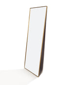 Full Length Rect Gold Mirror - Thin Frame