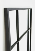 Paned Full Length Mirror - Black