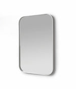 Deep Frame Rounded Rectangle Mirror - White