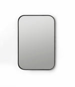 Deep Frame Rounded Rectangle Mirror - Black