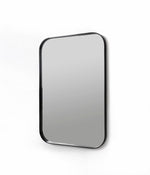 Deep Frame Rounded Rectangle Mirror - Black