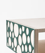 Bubble Bedside Table - Green Back