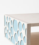 Bubble Bedside Table - Turquoise Back