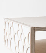 Bubble Bedside Table - White Back