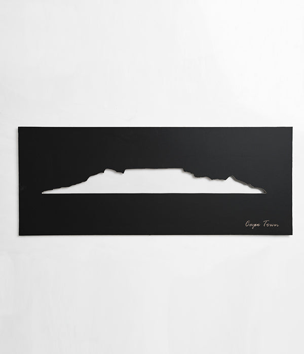 Cape Town Skyline Black