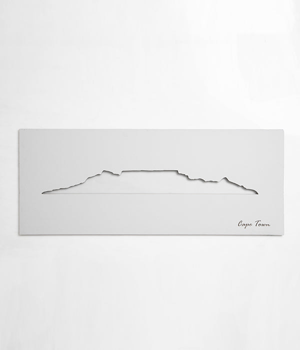 Cape Town Skyline White