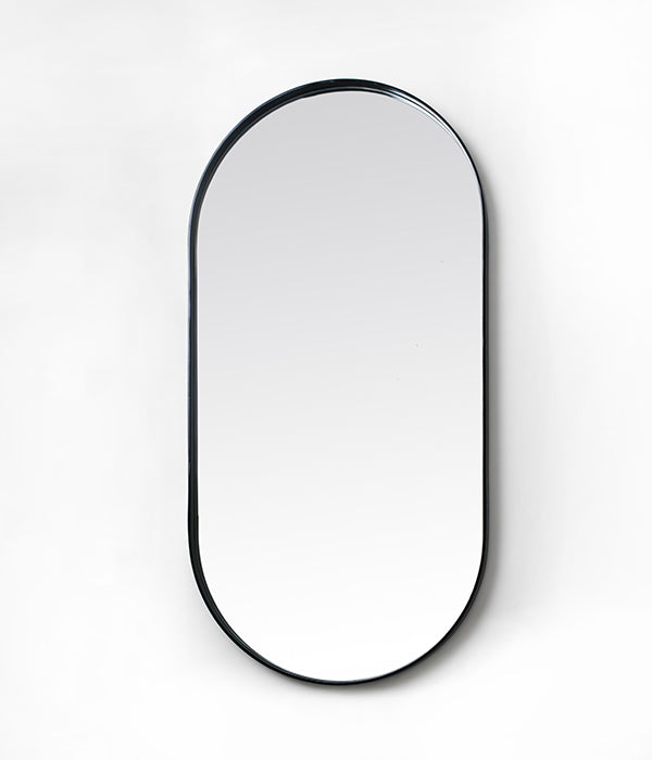 Deep Frame Pod Mirror - Black