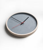 Deep Frame Round Clock - Grey