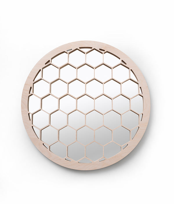 Honeycomb Round Mirror