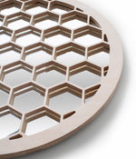Honeycomb Round Mirror