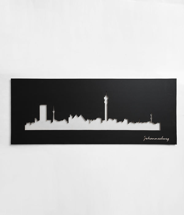 Johannesburg Skyline Black