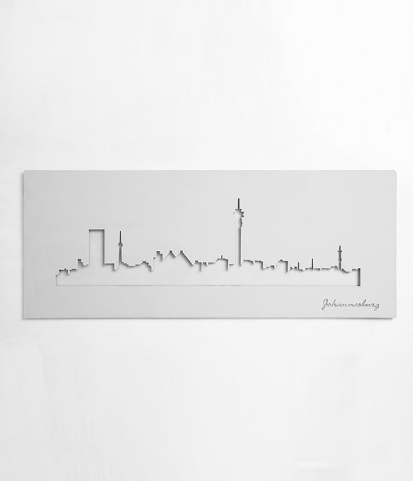Johannesburg Skyline White