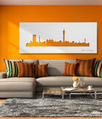Johannesburg Skyline White