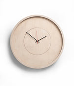 Large Deep Frame Round Clock - Natural