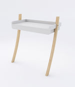 Leaning Desk Full Drawer - White