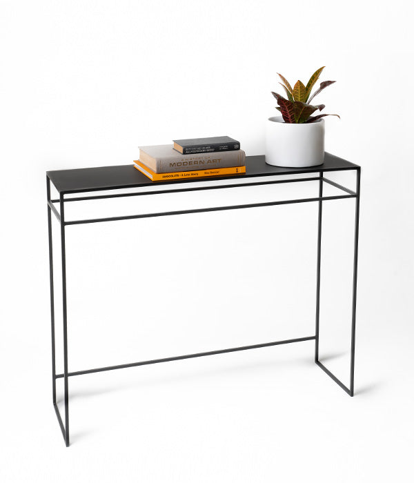 Matt Black Console Table – Native Decor
