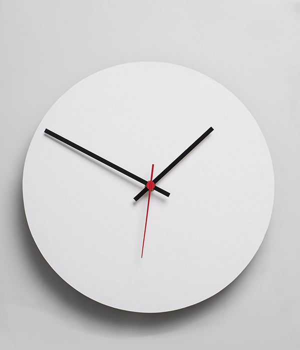 Round Clock White