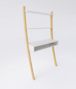 Tall Leaning Desk - White