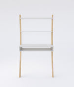 Tall Leaning Desk - White