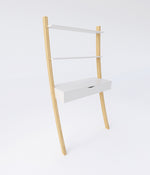 Tall Leaning Desk Drawer - White