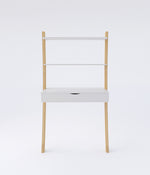 Tall Leaning Desk Drawer - White