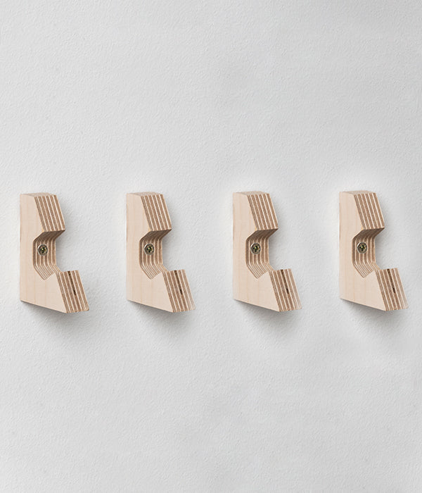 Tri Hex Wall Hooks (Set of 4)