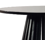 Birch Ribbed Side Table - Black