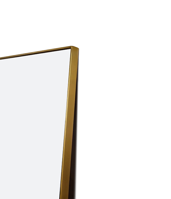 Full Length Rect Gold Mirror - Thin Frame – Native Decor