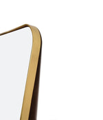 Full Length Rounded Rect Gold Mirror - Thin Frame