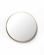 Round Oak Mirror - Deep Frame