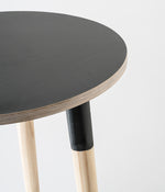 Birch Round Side Table - Black
