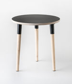 Birch Round Side Table - Black