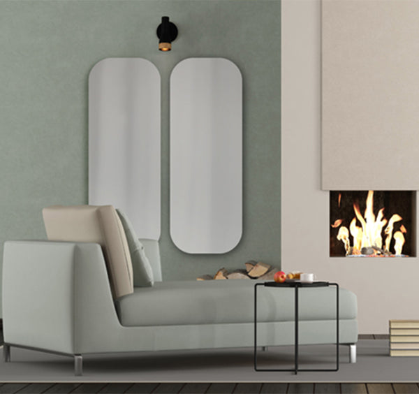 Birch Rounded Rectangle Frameless Mirrors – Native Decor