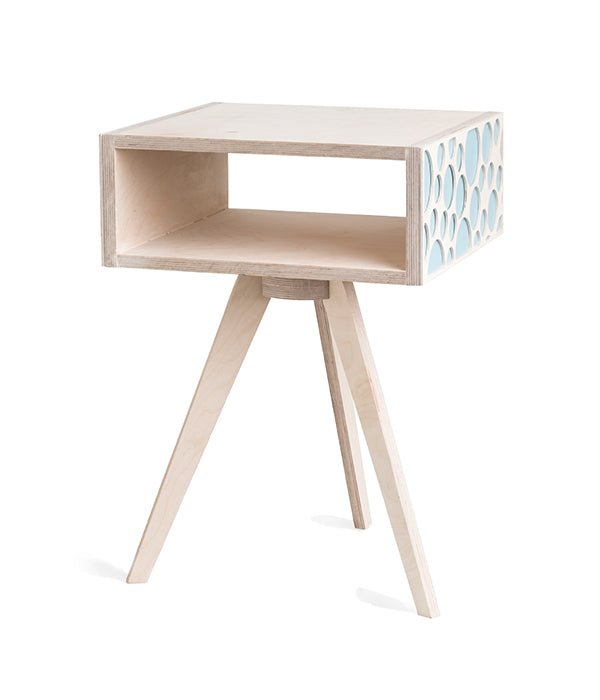 Bubble Bedside Table - Turquoise Back