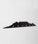 Cape Town Skyline Wall Hooks Black