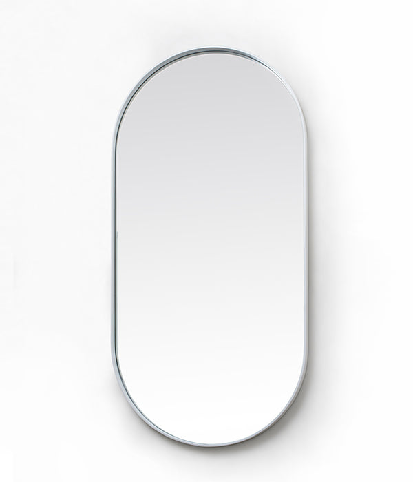 Deep Frame Pod Mirror - White – Native Decor