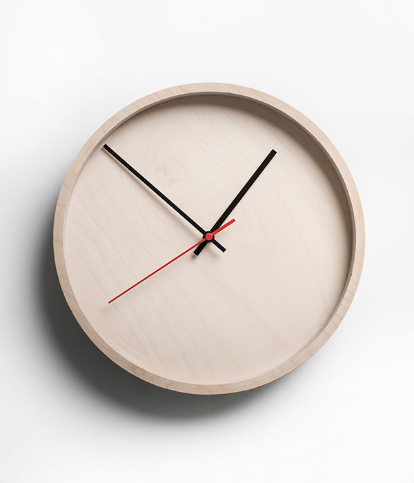 Deep Frame Round Clock - Natural – Native Decor