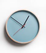 Deep Frame Round Clock - Turquoise