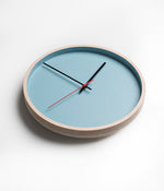 Deep Frame Round Clock - Turquoise