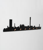 Johannesburg Skyline Wall Hooks Black