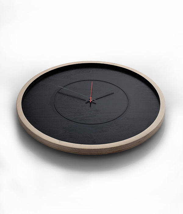 Large Deep Frame Round Clock - Black – Native Decor
