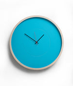 Large Deep Frame Round Clock - Turquoise