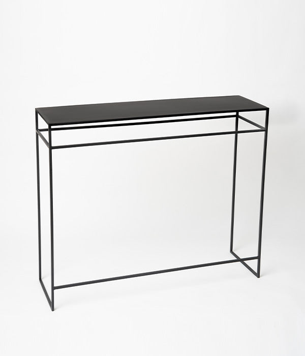 Matt Black Console Table – Native Decor