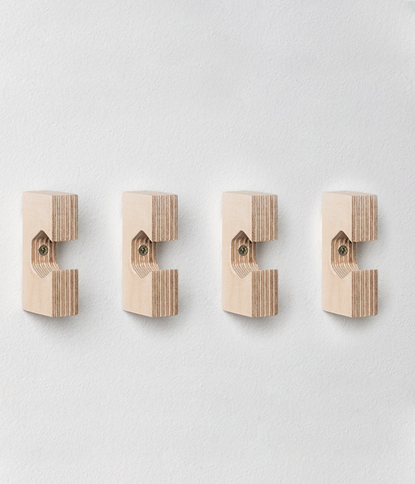 Rect Hex Wall Hooks (Set of 4)