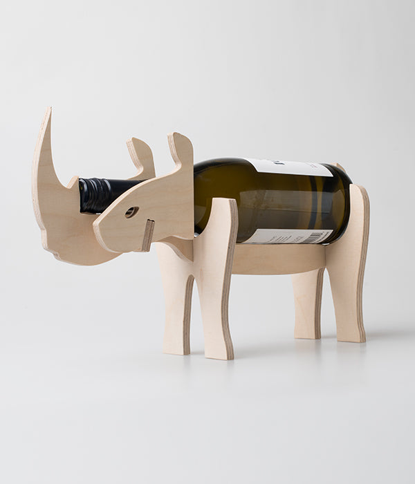 "Whino" Rhino Wine Holder