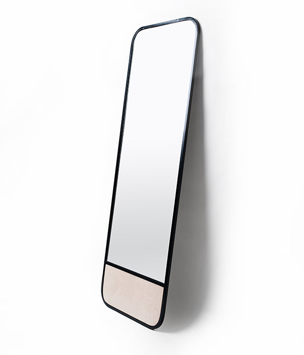 Rectangular Rounded Mirror On A Stand Stand Tall Rounded Rect Mirror - Thick Frame – Native Decor