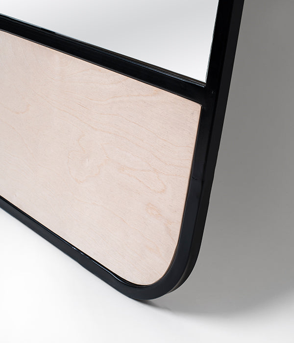 Rectangular Rounded Mirror On A Stand Stand Tall Rounded Rect Mirror - Thick Frame – Native Decor