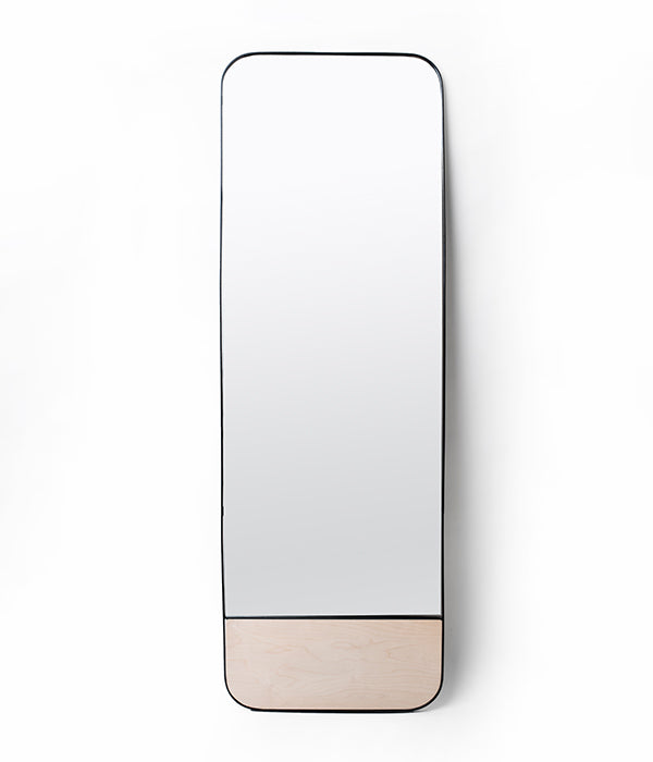 Rectangular Rounded Mirror On A Stand Stand Tall Rounded Rect Mirror - Thin Frame – Native Decor